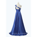 Grace Karin One Shoulder Long Evening Dress Mulheres Navy Blue Prom Dress CL6021